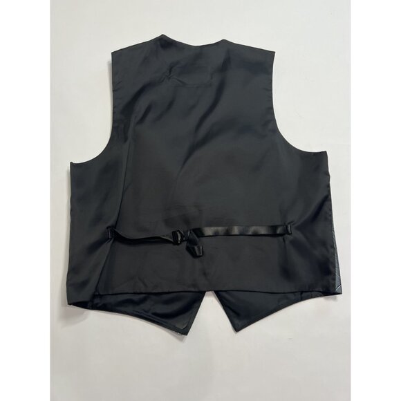 Tuxedo Junction 5 Button Suit Vest in Steely Blue - Picture 4 of 5